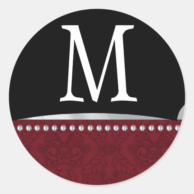 Adesivo 20 - 1,5 Envelope Selo Monograma XMAS Natal (Frente)