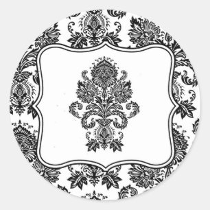 Adesivo 20 - 1.5 Envelope Selo preto preto Lace de máscara