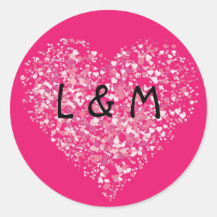 Adesivo 20 - 1.5 Envelope Selo Rosa Floral Flor