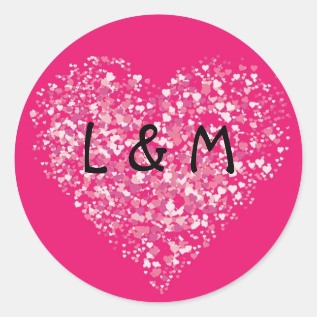 Adesivo 20 - 1.5 Envelope Selo Rosa Floral Flor (Frente)