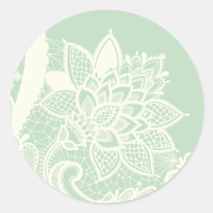 Adesivo 20 - 1.5 Envelope Selo Vintage Lace Vitoriano Min