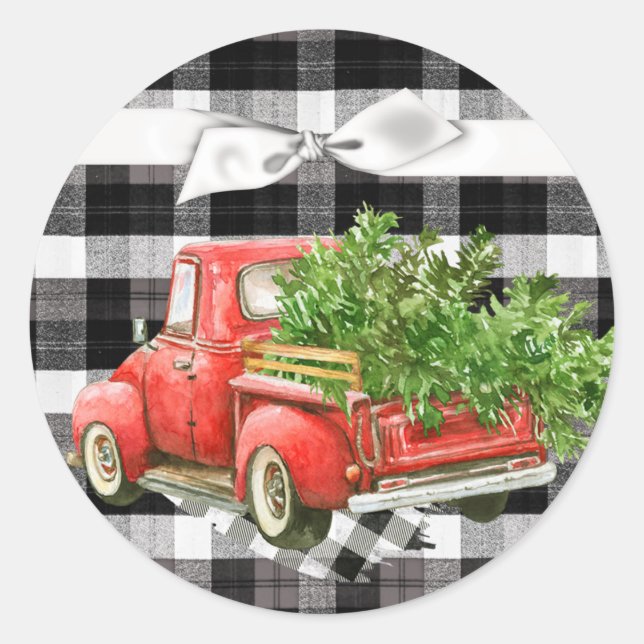 Adesivo 20 - 1.5 Envelope Selo XMAS Caminhão Buffa Natal (Frente)