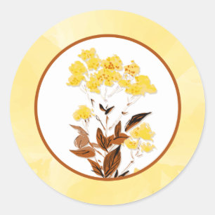 Adesivo 20 - 1,5" Envelope Sticker Mostarda Amarelo Fl