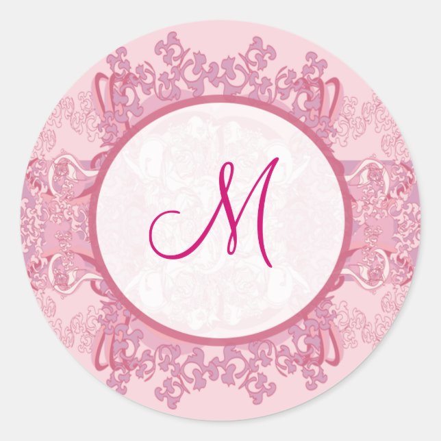 Adesivo 20 - 1,5" Envelope Sticker Pink/Purple Chinese Scr (Frente)