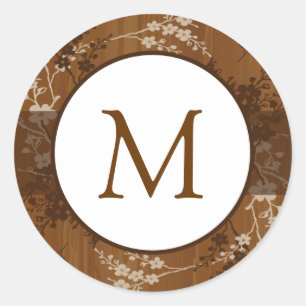 Adesivo 20 - 1,5" Envelope Sticker Plank Floral Wed