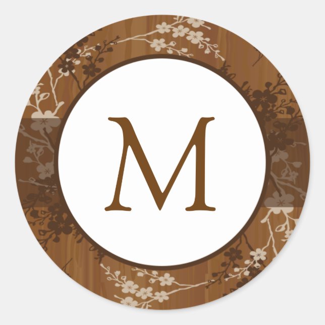 Adesivo 20 - 1,5" Envelope Sticker Plank Floral Wed (Frente)
