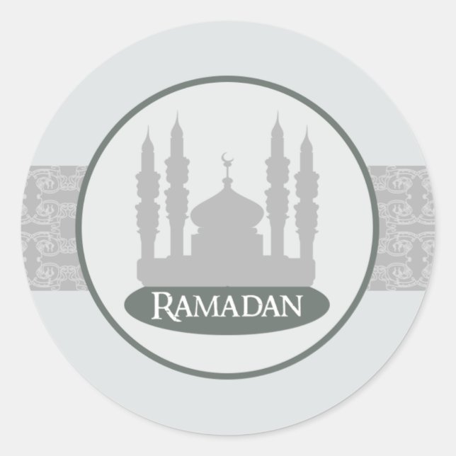 Adesivo 20 - 1,5" Envelope Sticker Soft Blue Ramad Islâmic (Frente)