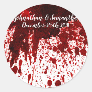 Adesivo 20 - 1,5" Favor Stickers Splatter Vampiro Sangue I