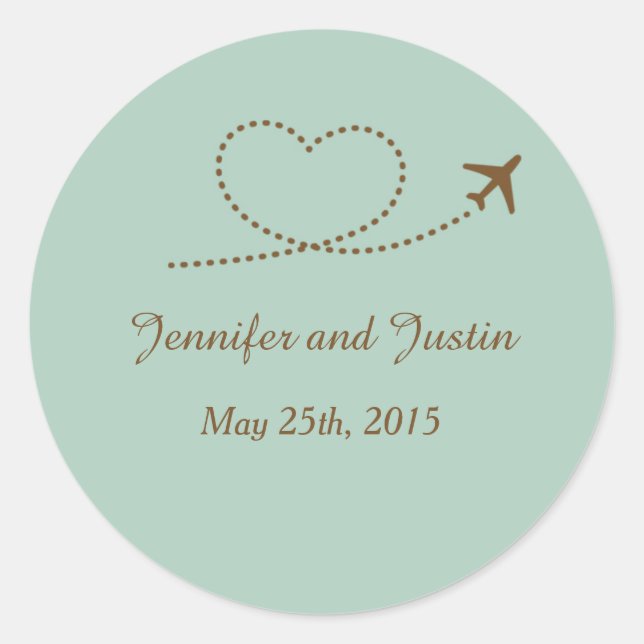 Adesivo 20 - 1,5 Polegadas Envelope Seal Blue Avit Coração (Frente)