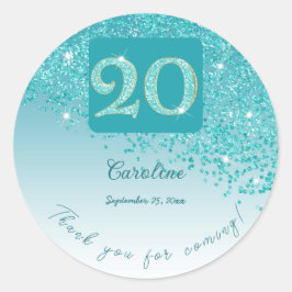 Adesivo 20, Obrigados de aniversário