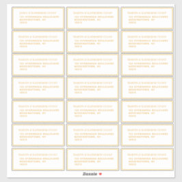 Adesivo 21 Modelo de endereço convidado cada 1,75 x 4,25 p