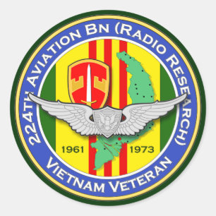 Adesivo 224th Bn RR 2b dos Avn - ASA Vietnam