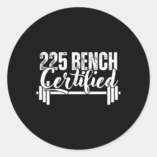 Adesivo 225 Lbs Bench Certified  (Frente)