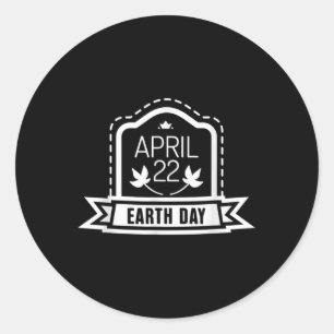 Adesivo 22 de abril Proteção ambiental contra o aqueciment