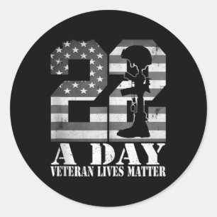Adesivo 22 Veterano Vive Bandeira Americana Militar Vete
