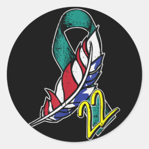 Adesivo 22 Veteranos Ptsd Suicídio Sensibilização Para Os 