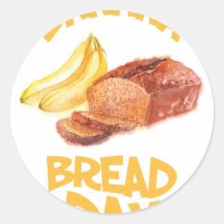 Adesivo 23 de fevereiro - Dia do Pão da Banana