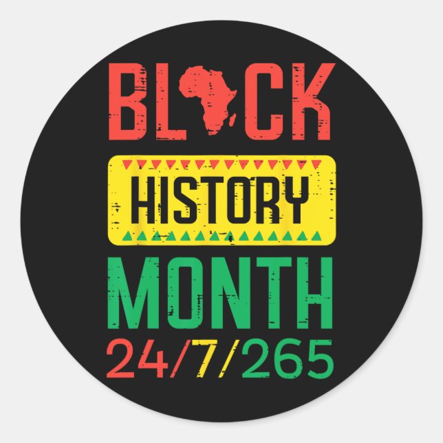 Adesivo 24 7 265 Homens do Orgulho Africano (Frente)