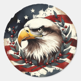Adesivo 250º Aniversário Águia Patriótica Americana