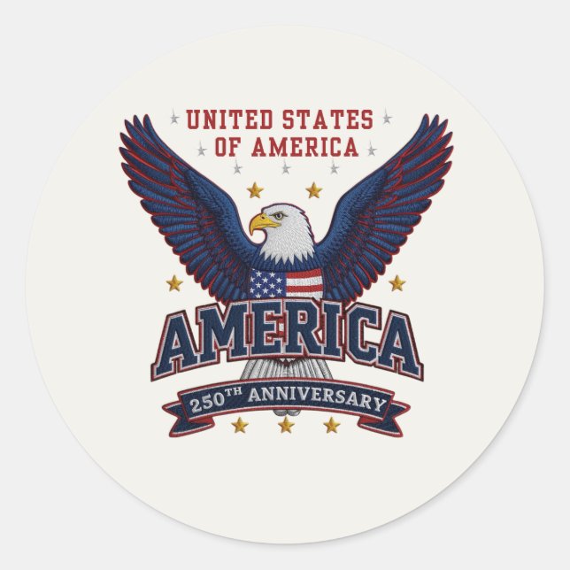 Adesivo 250º aniversário da América (Frente)