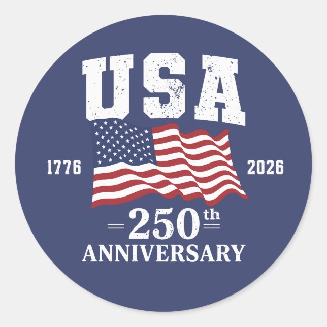Adesivo 250º Aniversário dos EUA (Frente)