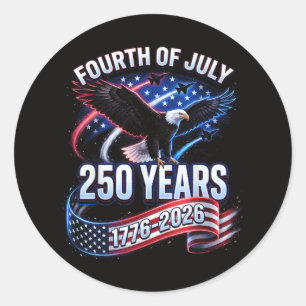 Adesivo 250º Aniversário EUA 1776-2026 Patriótico American