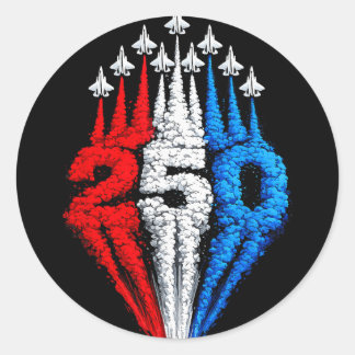 Adesivo 250º Aniversário EUA Patriótico 250 Anos 4 de Julh
