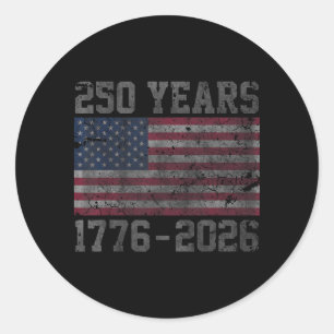 Adesivo 250º Aniversário EUA Patriótico 250 Anos Americano