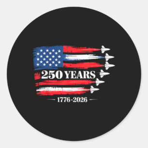 Adesivo 250 Aniversário EUA 250º Americano 250 Anos 4º