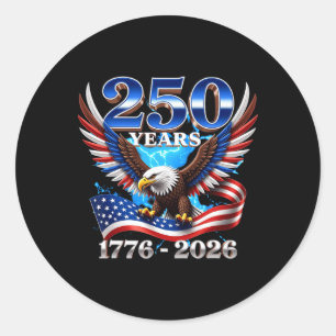 Adesivo 250 Aniversário Patriótico Estados Unidos _1