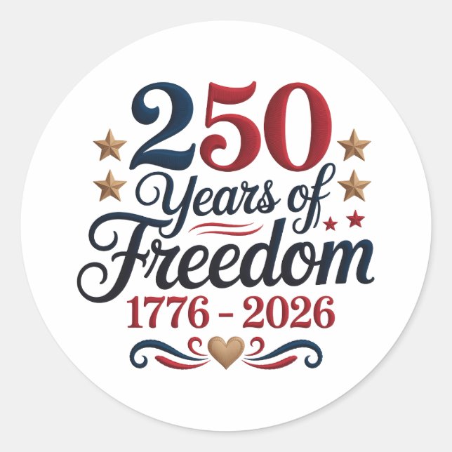 Adesivo 250 Anos (Frente)