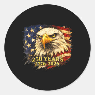 Adesivo 250 Anos 1776 2026 250º Águia Vintage 4 de Julho P