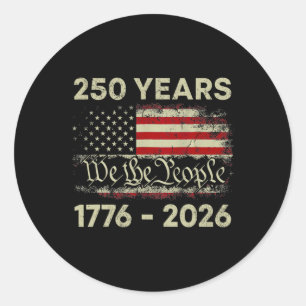 Adesivo 250 Anos 1776-2026 250º Aniversário Bandeira EUA N