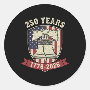 Adesivo 250 Anos 1776 2026 América 4 De Julho