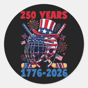 Adesivo 250 Anos 1776 2026 Aniversário de 250 anos de Hóqu