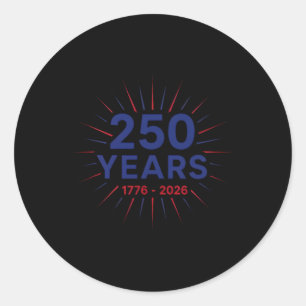 Adesivo 250 Anos 1776-2026 Aniversário de 250 anos Logotip