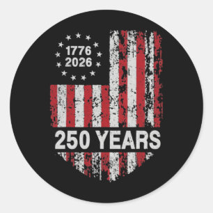 Adesivo 250 Anos 250º Aniversário Americano Bandeira EUA 4
