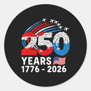 Adesivo 250 Anos América 1776 2026 Bandeira EUA Presentes