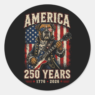 Adesivo 250 Anos America Boxer Patriótico Usa 4 De