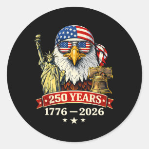 Adesivo 250 Anos American 1776-2026 250º Aniversário 250º