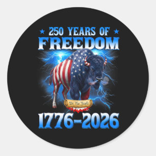 Adesivo 250 Anos Americano 1776 2026 250º Aniversário EUA 