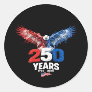 Adesivo 250 Anos Americano 1776 2026 250º EUA Patriótico 