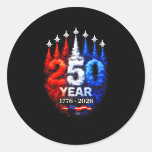 Adesivo 250 Anos Americano 1776 2026 250º EUA Patriótico 4