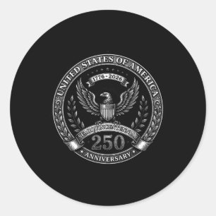 Adesivo 250 Anos Americano 250º Aniversário do 4 de Julho