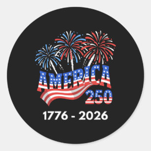Adesivo 250 Anos Aniversário da América 250º Independência