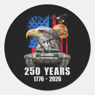 Adesivo 250 Anos Aniversário da América 250º Independência