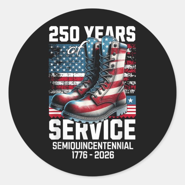 Adesivo 250 Anos Aniversário da América 250.ª Independênci (Frente)