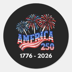 Adesivo 250 Anos Aniversário da América Independência 250º
