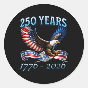 Adesivo 250 Anos Aniversário de 250 anos da América 1776-2