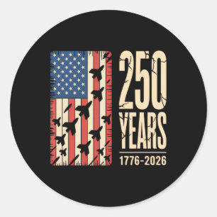 Adesivo 250 Anos Bandeira Americana 250º Aniversário EUA